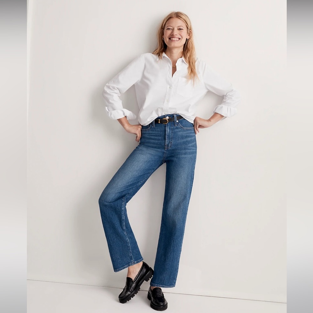 Madewell perfect vintage wide leg jean, never worn, size 27 petite